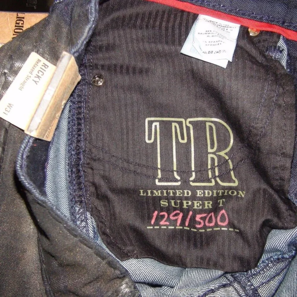 True Religion Ricky Super T Limited Edition Bronzed Shadows Jeans
